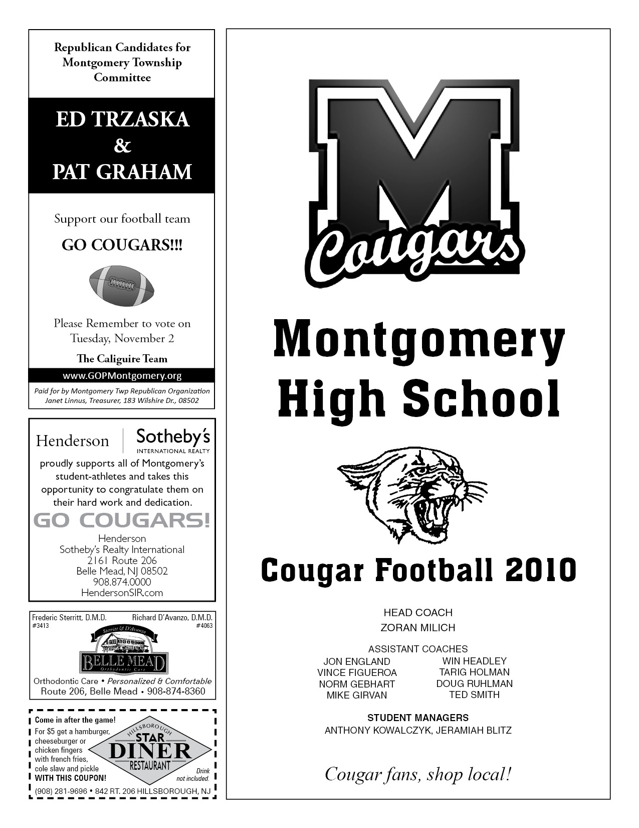 Football Programs Ads